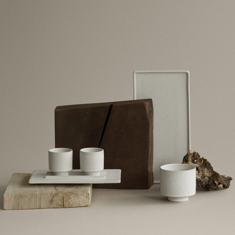 Blomus Makoto Stoneware Serving Plate, Elephant Skin (Grey)