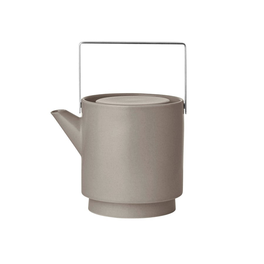 Blomus Makoto Stoneware Teapot, Elephant Skin (Grey) - 64955