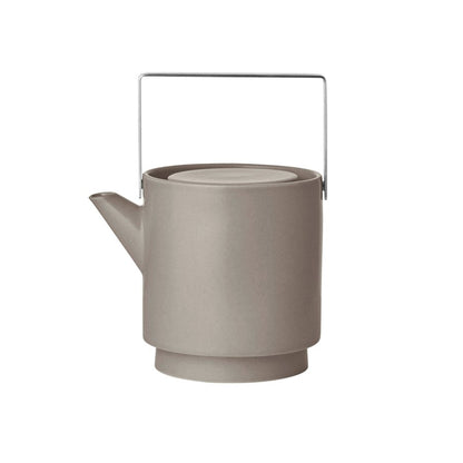 Blomus Makoto Stoneware Teapot, Elephant Skin (Grey) - 64955