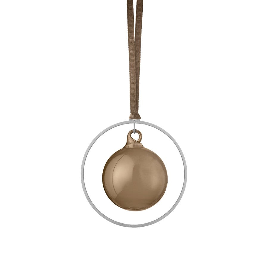 Blomus Kitai Glass Ornament/Silver Ring, Set Of 4 - 67098