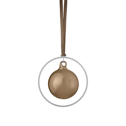 Blomus Kitai Glass Ornament/Silver Ring, Set Of 4 - 67098