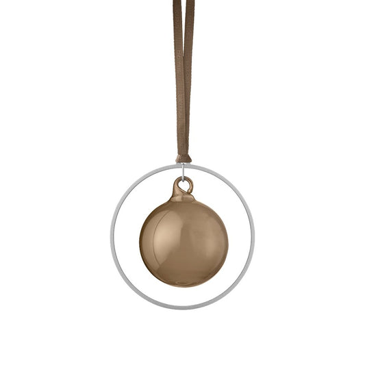 Blomus Kitai Glass Ornament/Silver Ring, Set Of 4 - 67098