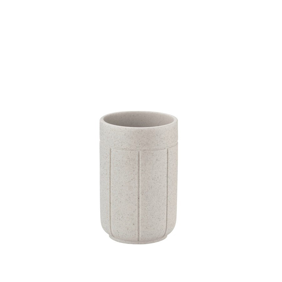 Blomus Kua Bathroom Tumbler, Moonbeam/Beige - 67366