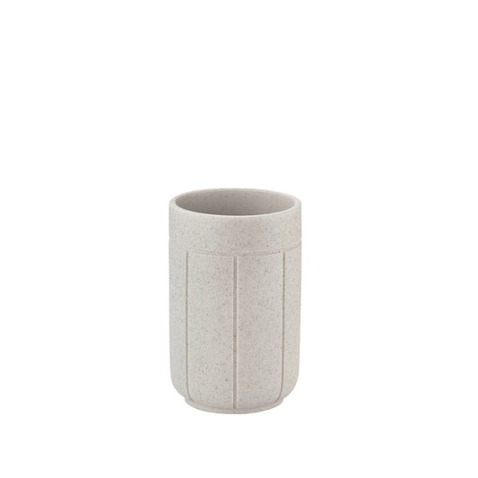 Blomus Kua Bathroom Tumbler, Moonbeam/Beige - 67366