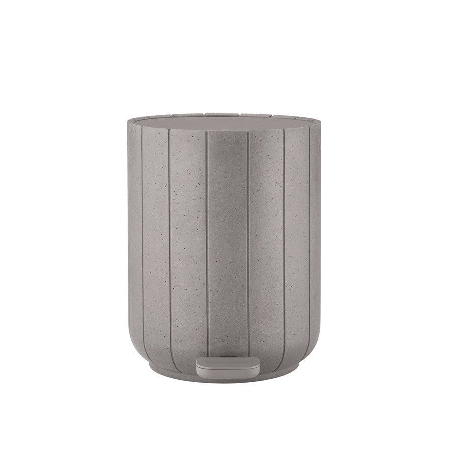 Blomus Kua Pedal Bin Wastepaper Basket, Micro Chip/Grey - 67379