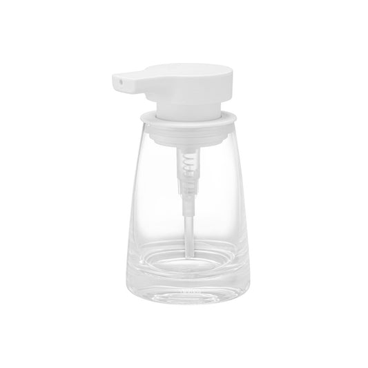 Blomus Ava Soap Dispenser, Clear Glass/White Pump - 67410