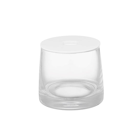 Blomus Ava Glass Storage Container, Clear Glass/White Lid - 67412
