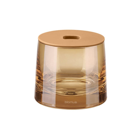 Blomus Ava Glass Storage Container, Tan Glass/Tan Lid - 67417