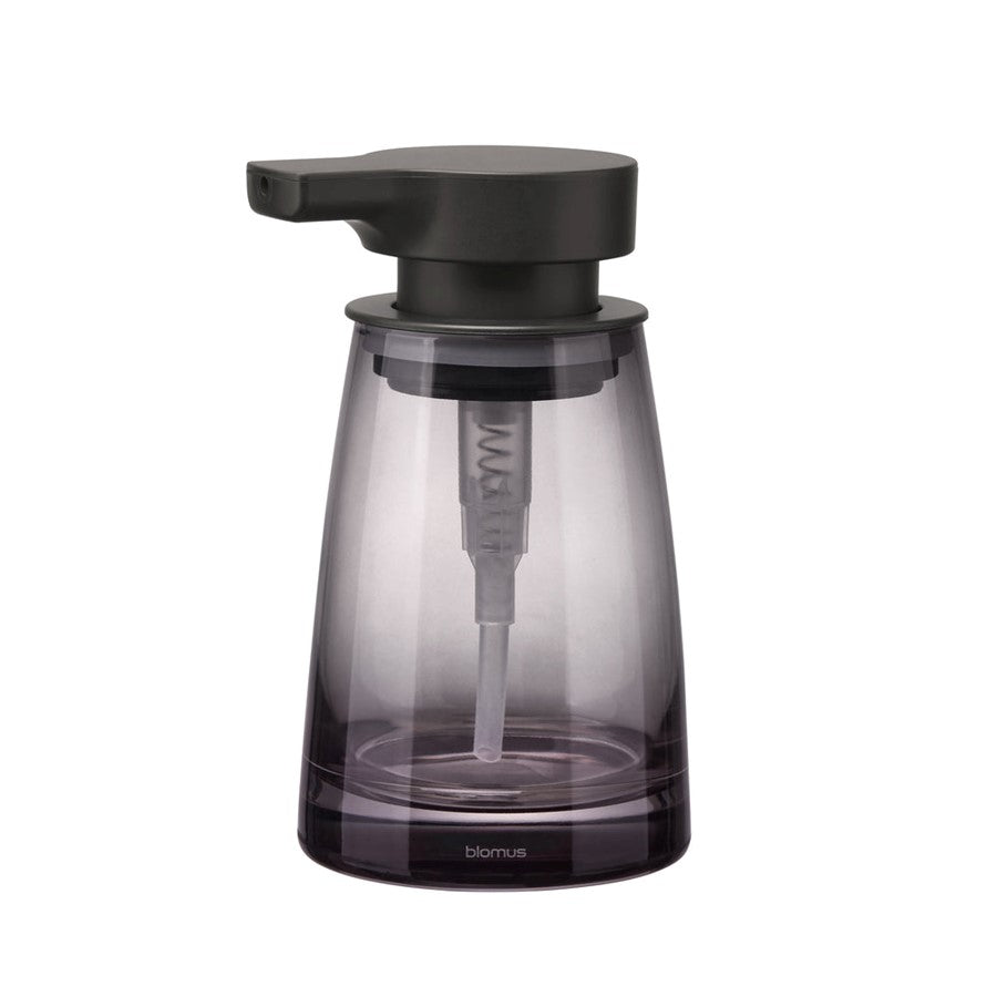 Blomus Ava Soap Dispenser, Black Glass/Black Pump - 67420