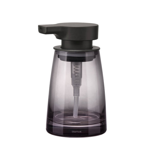 Blomus Ava Soap Dispenser, Black Glass/Black Pump - 67420