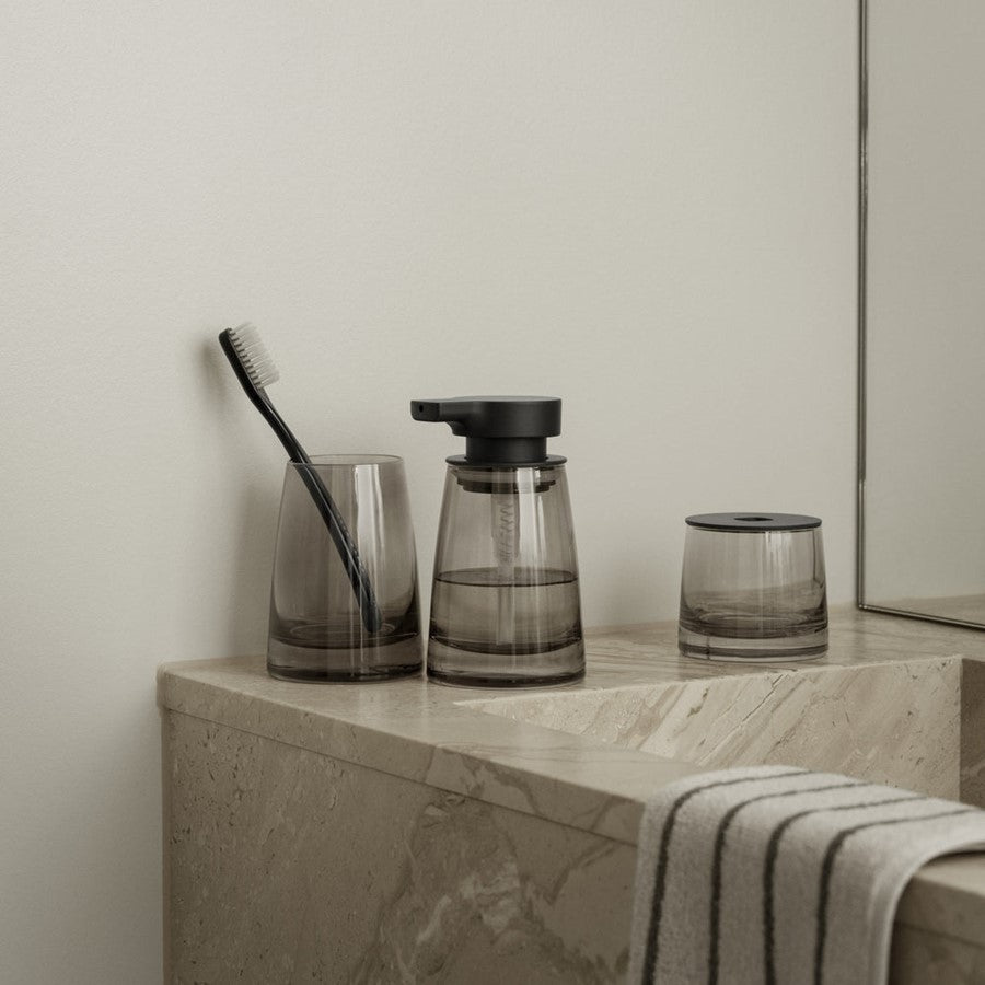 Blomus Ava Glass Bathroom Tumbler, Black