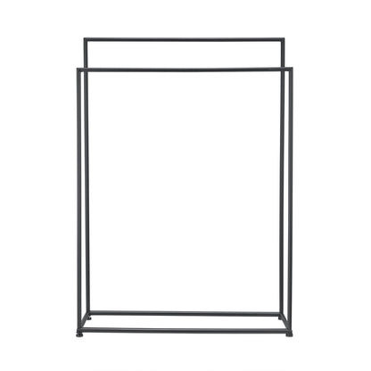 Blomus Modo Free Standing Towel Rack, Black Powdered Coated Stainless - 67565