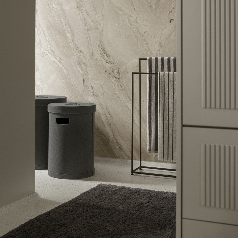 Blomus Modo Free Standing Towel Rack, Black Powdered Coated Stainless