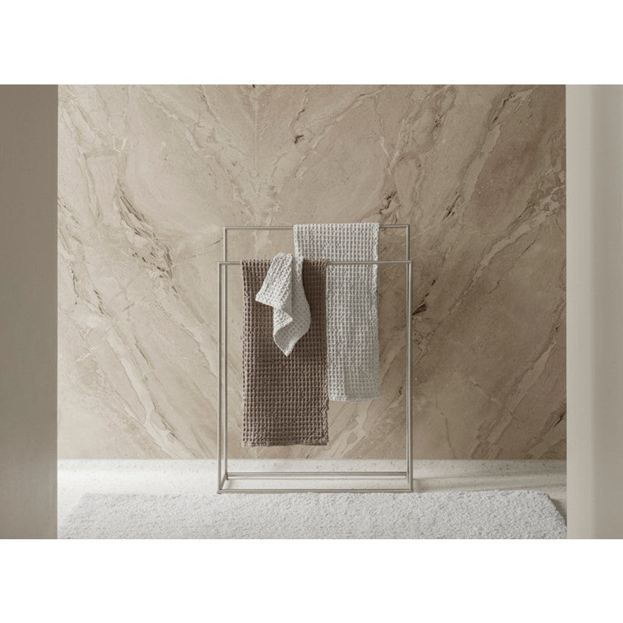 Blomus Modo Free Standing Towel Rack, Brushed Stainless Steel