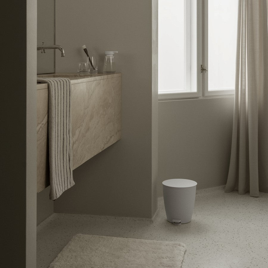 Blomus Tuufa Ultra Thick Bathmat/Square, Satellite (Taupe/Med Grey)
