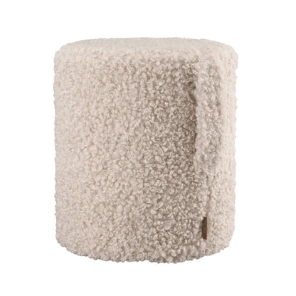 Blomus Teddy Upholstered Pouf, Moonbeam/Beige - 68072