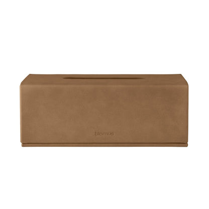 Blomus Sahla Faux Suede Tissue Box, Tan - 68315