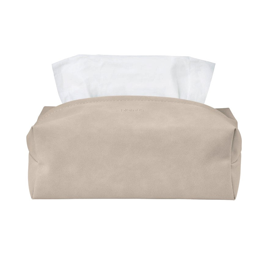 Blomus Sahla Faux Suede Tissue Box Cover, Pewter/Charcoal