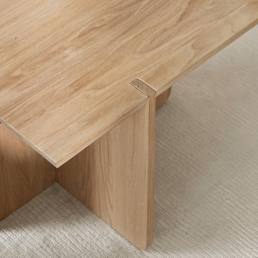 Blomus Engawa White Oiled Natural Oak Stool