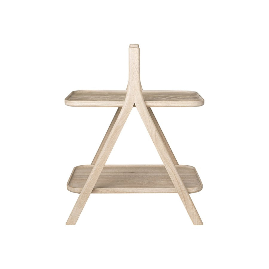 Blomus Eta Oak Side Table/Shelves, Natural Oak - 68362