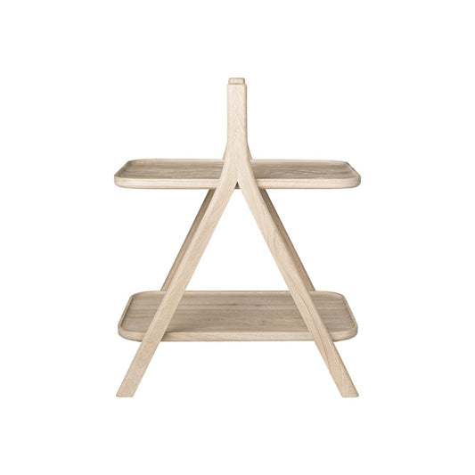 Blomus Eta Oak Side Table/Shelves, Natural Oak - 68362