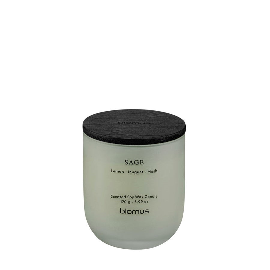 Blomus Tuoksu Scented Candle/Small, Sage (Lemon/Muguet/Musk) - 69285