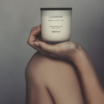 Blomus Tuoksu Scented Candle/Large, Cashmere (Gardenia/Jasmine/Musk)