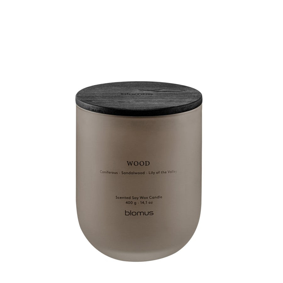 Blomus Tuoksu Scented Candle/Large, Wood (Sandalwood/Lily Of The Valley) - 69291