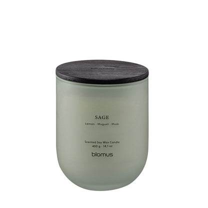 Blomus Tuoksu Scented Candle/Large, Sage (Lemon/Muguet/Musk) - 69292