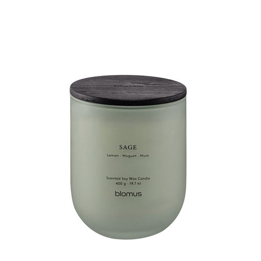 Blomus Tuoksu Scented Candle/Large, Sage (Lemon/Muguet/Musk) - 69292
