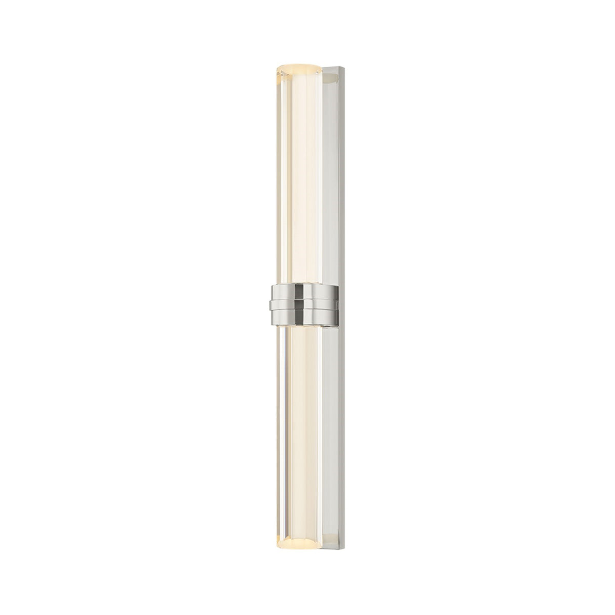 Corbett Lighting Parga 20in 2-Light Wall Sconce | Polished Nickel and Clear Crystal | Bathroom & Hallway Accent Light | Model 153-02-PN