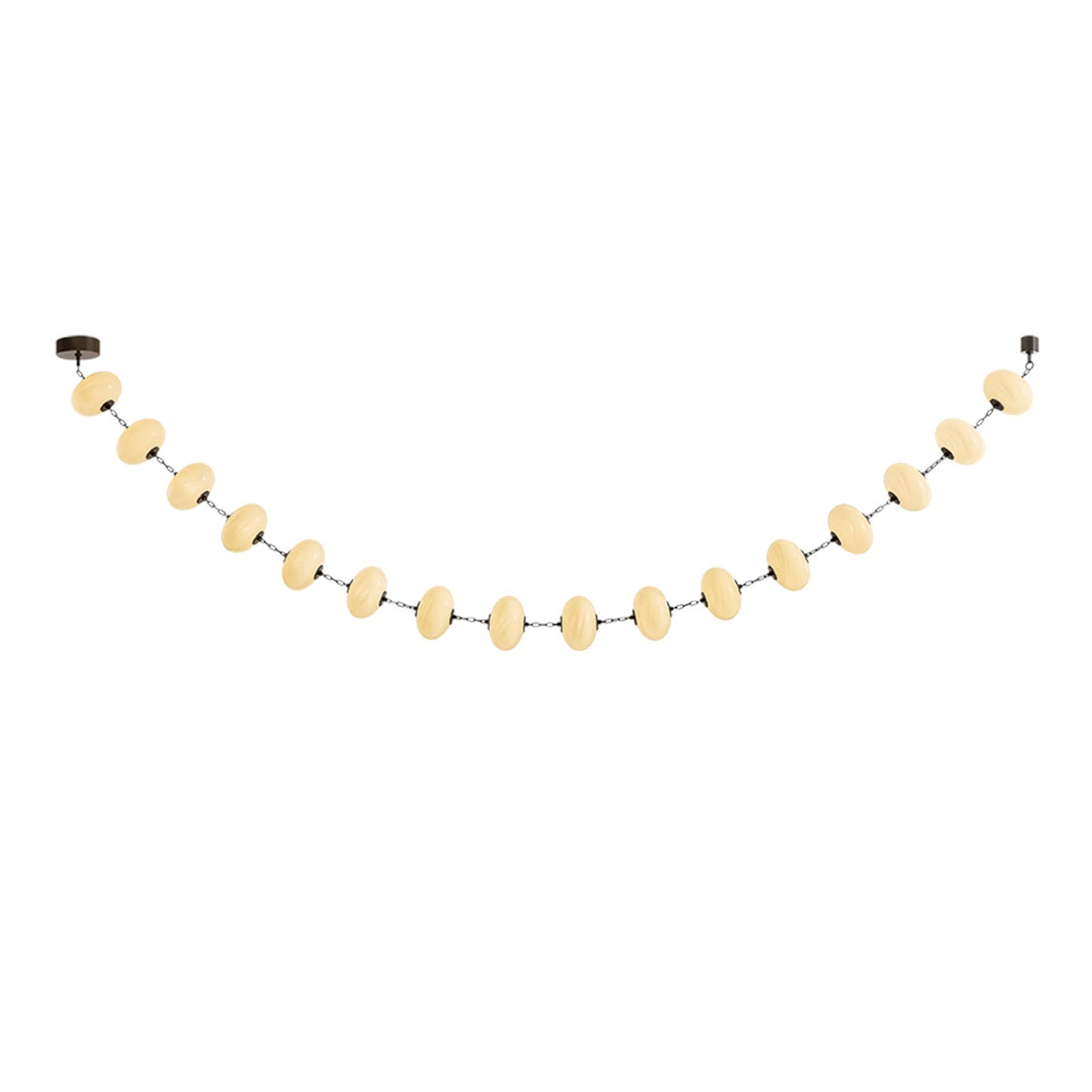 Corbett Lighting Nephele 16-Light LED Chandelier | Bronze and Cream Cloud Glass | Dining Room & Foyer | 177 in L | Model 473-11-BRZ