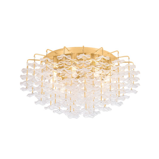 Corbett Lighting Alsace 8Lt Semi Flush Mount, Gold Leaf/Piastre - 534-24-VGL
