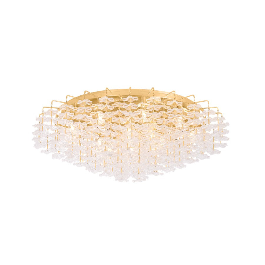 Corbett Lighting Alsace 17Lt Semi Flush Mount, Gold Leaf/Piastre - 534-36-VGL