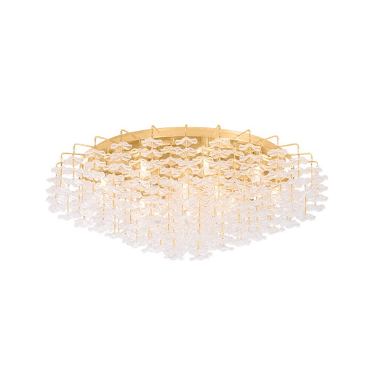 Corbett Lighting Alsace 17Lt Semi Flush Mount, Gold Leaf/Piastre - 534-36-VGL