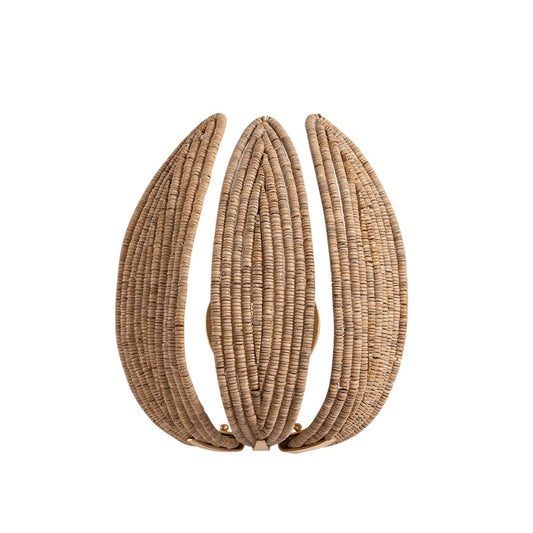 Corbett Lighting Varanasi 1Lt Wall Sconce, Gold Leaf/Coco Beads - 539-01-VGL