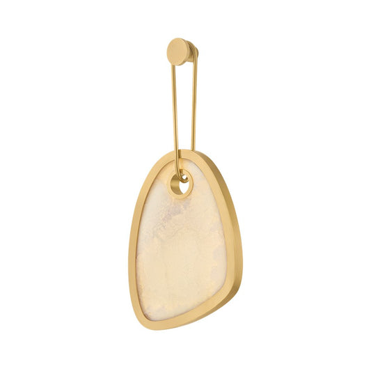 Corbett Lighting Vela 1Lt Wall Sconce, Vintage Brass/Onyx - 556-01-VB