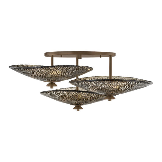 Corbett Lighting Alba 9Lt Semi Flush Mount, Old World Brass/Bronze - 559-36-OWB