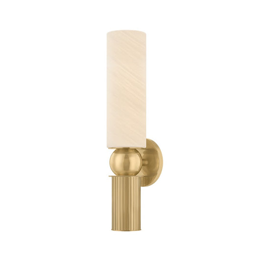 Corbett Lighting Ronda 2Lt Wall Sconce, Vintage Brass/Matte Cloud - 563-02-VB