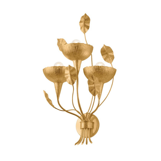 Corbett Lighting Innsbruck 3 Light Wall Sconce, Vintage Gold Leaf - 566-03-VGL