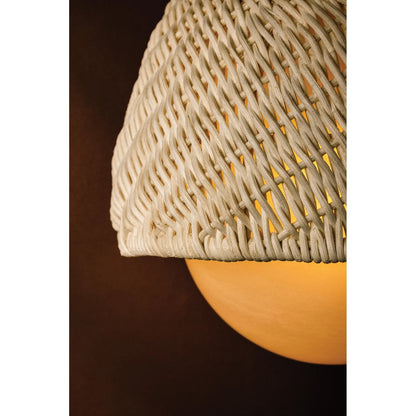 Corbett Lighting Piasu 9in 1-Light Wall Sconce | Natural Vogue Champagne Leaf and Cloud Glass | Bedroom & Hallway Accent Light | Model 576-01-CPL