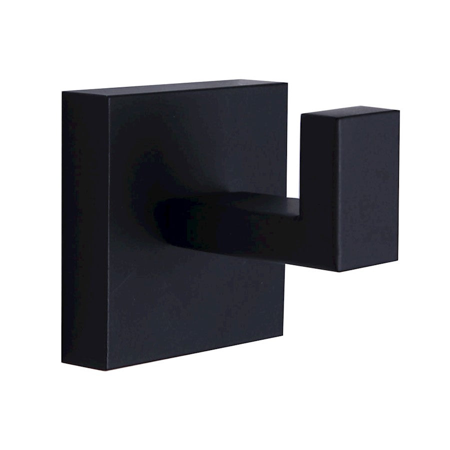 Canarm Bishop 2in Bath Accessory | Matte Black Metal | Bathroom Hardware & Organizer | 2 x 2 x 2 in | Model BA101A02BK