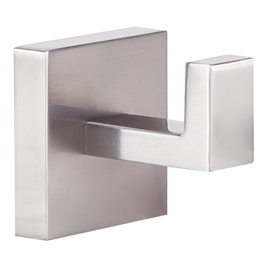 Canarm Bishop 2in Robe/Towel Hook | Brushed Nickel Stainless Steel | Bathroom & Powder Room | 2 x 2 x 2 in | Model BA101A02BN