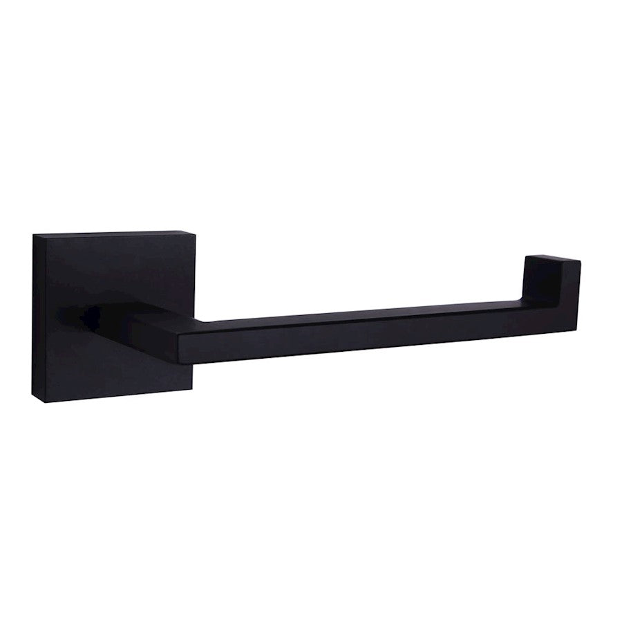 Canarm Bishop 7in Toilet Paper Holder | Matte Black Metal | Bathroom & Powder Room | 7 x 3 x 2 in | Model BA101A07BK