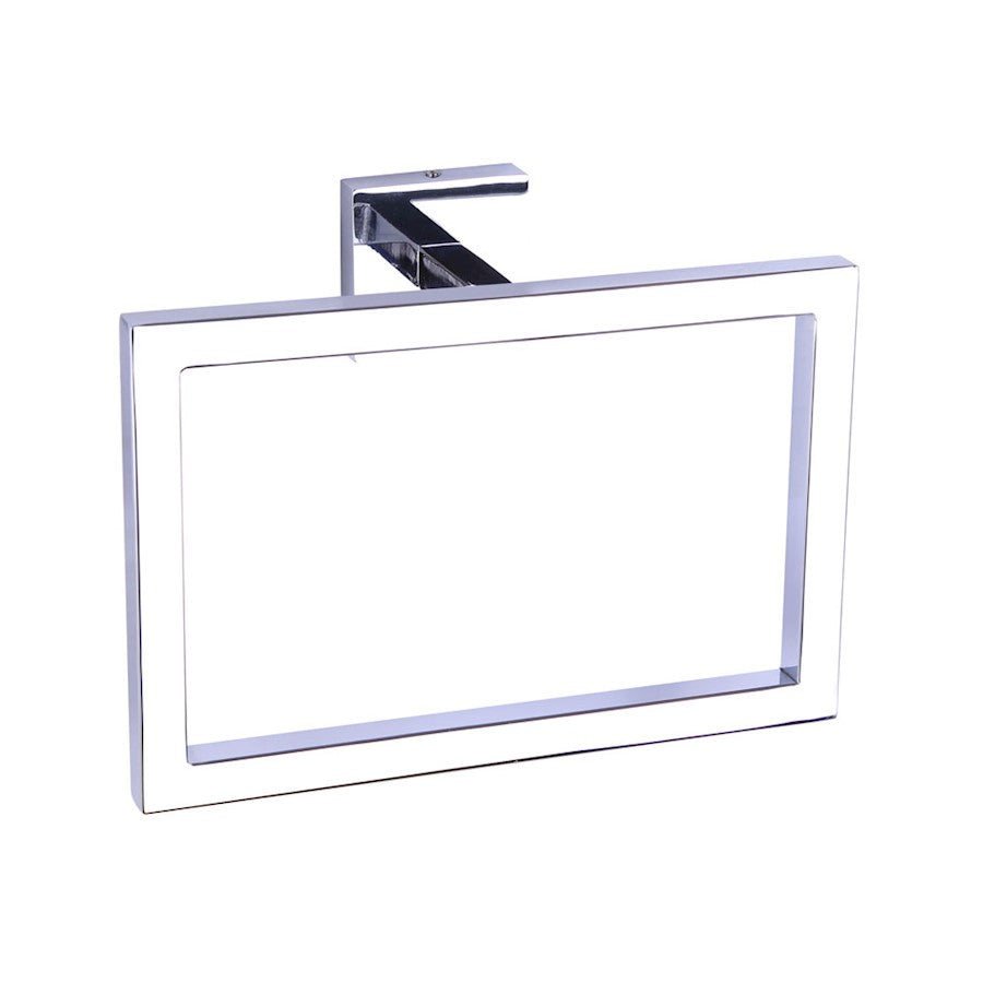 Canarm Bishop 9in Chrome Bath Accessory Bar | Modern Minimalist Chrome Finish | Bathroom & Powder Room Towel Bar | 9 x 3 x 6 in | Model BA101A09CH