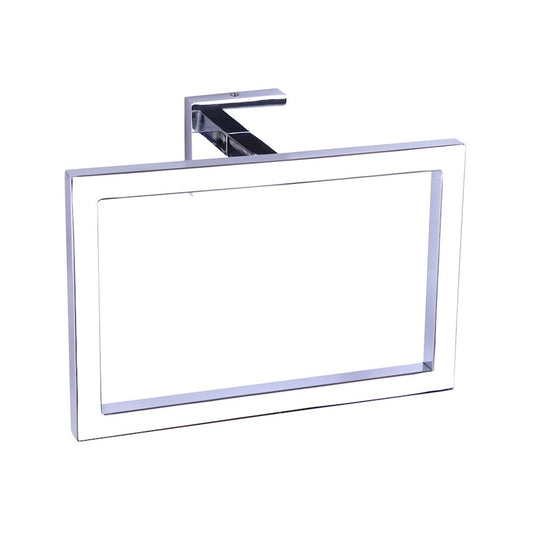 Canarm Bishop 9in Chrome Bath Accessory Bar | Modern Minimalist Chrome Finish | Bathroom & Powder Room Towel Bar | 9 x 3 x 6 in | Model BA101A09CH