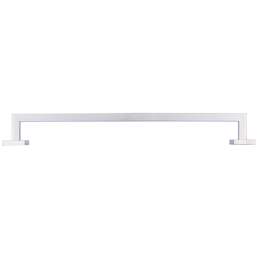 Canarm Bishop 24in Towel Bar | Brushed Nickel Stainless Steel | Bathroom & Spa Towel Rack | 24 x 3 x 2 in | Model BA101A24BN