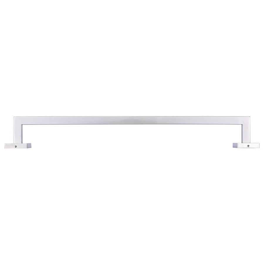 Canarm Bishop 24in Towel Bar | Brushed Nickel Stainless Steel | Bathroom & Spa Towel Rack | 24 x 3 x 2 in | Model BA101A24BN