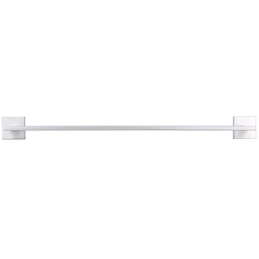 Canarm Bishop 24in Towel Bar | Brushed Nickel Stainless Steel | Bathroom & Spa Towel Rack | 24 x 3 x 2 in | Model BA101A24BN