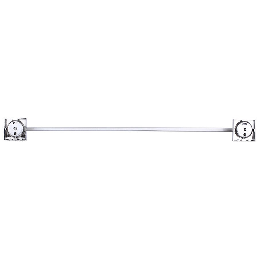 Canarm Bishop 24in Towel Bar | Brushed Nickel Stainless Steel | Bathroom & Spa Towel Rack | 24 x 3 x 2 in | Model BA101A24BN